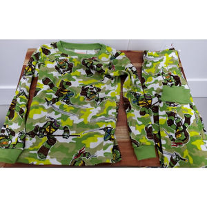 Teenage Mutant Ninja Turtles 4T toddler Team Turtles Sleep Pajama Set Camo